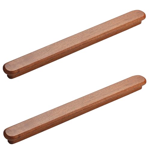 SZLXJMFL Möbelgriff Dunkel Rotbraun, 2 Stück Schrankgriffe Modern, Beschichtungsverfahren | Holz, Länge: 35-226 mm T-Zuggriffe, Schubladengriffe-226mm/8.9in von SZLXJMFL