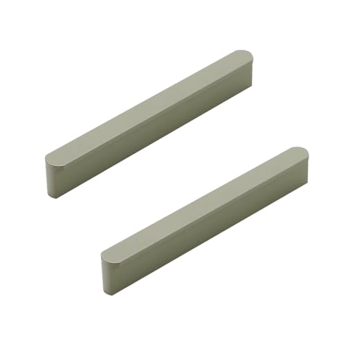 SZLXJMFL Möbelgriff Grün,2 Stück Aluminiumlegierung Möbe l Griffen,Eloxierte Oberfläche, Küchengriffe Lochmitten: 96-960mm Schrankgriffe Schubladengriffe-Lochabstand 96mm/3.8in von SZLXJMFL