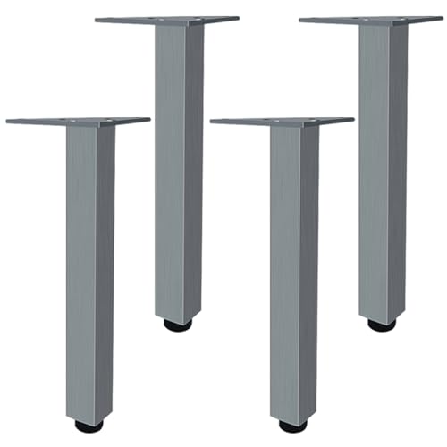 SZLXJMFL Schrankfüße Grau, 4er Set Schrankfüße, Höhenverstellbar: 6-40cm Sofasfüße Vierkant Schrank Füße Couchtisch Beine Sockelfuß Tischfüße Aluminiumlegierung Mit Schrauben-37cm/14.6" SZLXJMFL Schrankfüße Grau, 4er Set Schrankfüße, Höhenverstellbar: 6-40cm Sofasfüße Vierkant Schrank Füße Couchtisch Beine Sockelfuß Tischfüße Aluminiumlegierung Mit Schrauben-37cm/14.6" von SZLXJMFL