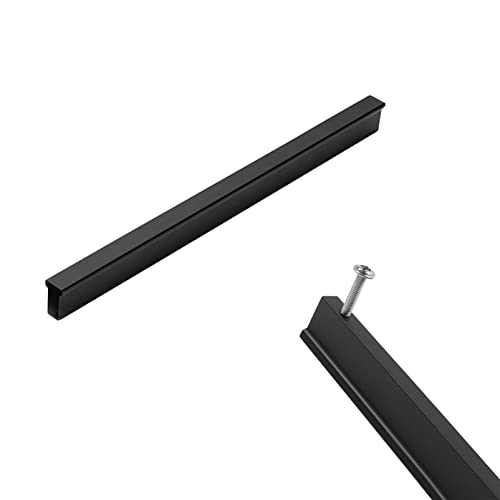 SZLXJMFL Schrankgriffe Schwarz, 2 Kabinett Schubladengriffe Aluminiumlegierung | Eloxierte Oberfläche, Gesamtlänge:115-1000 mm T-Leiste Türgriff, Kleiderschrank Zieht Griffe-340mm/13.4in SZLXJMFL Schrankgriffe Schwarz, 2 Kabinett Schubladengriffe Aluminiumlegierung | Eloxierte Oberfläche, Gesamtlänge:115-1000 mm T-Leiste Türgriff, Kleiderschrank Zieht Griffe-340mm/13.4in von SZLXJMFL