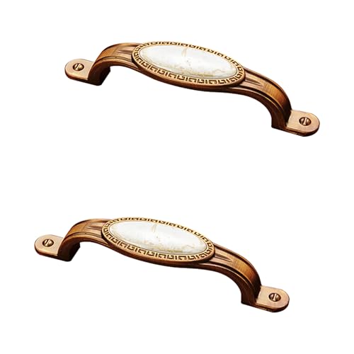 SZLXJMFL Schrankgriffe Vintage Keramik, 2 Stück Möbelgriffe Massivem Keramik | Galvanikfläche, Küchengriffe Lochabstand 96mm Schublade Türgriffe Griffe für Küchenschränke Schubladengriffe 96mm/3.8in SZLXJMFL Schrankgriffe Vintage Keramik, 2 Stück Möbelgriffe Massivem Keramik | Galvanikfläche, Küchengriffe Lochabstand 96mm Schublade Türgriffe Griffe für Küchenschränke Schubladengriffe 96mm/3.8in von SZLXJMFL