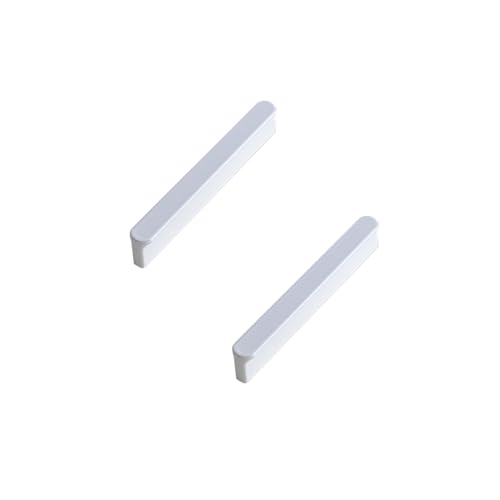 SZLXJMFL Schubladengriffe Weiß Modern, 2 Stück Möbelgriffe Aluminiumlegierung Griffen | Eloxierte, Schrankgriffe Lochabstand: 96-1160 mm Küchengriff Griffe für Kleiderschrank 96mm/3.8in von SZLXJMFL