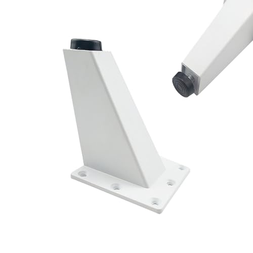 SZLXJMFL Sofafuss Verstellbar, 4 Stück Sofabeine Weiß Sofafüße Konisch Sofasfüße Aluminiumlegierung | Backlackprozess Stützfüße Optionale Höhe: 8-9cm Sockelfuße TV Schrank Lowboard Regale 9cm/3.5" von SZLXJMFL