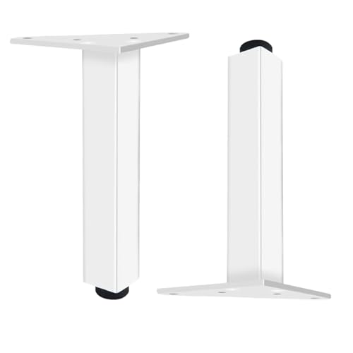 SZLXJMFL Sofasfüße 20cm, 4 Stück Verstellbar Möbelfüsse Weiß Aluminiumlegierung | Eloxierte Oberfläche Höhe: 6-40cm Couchtischbeine Tischfüße-20cm/7.9" von SZLXJMFL