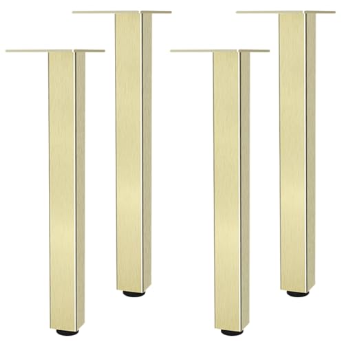 SZLXJMFL Tischbeine Gold, 4er Set Tischbeine, Höhenverstellbar: 6-60cm Sofasfüße Vierkant Schrank Füße Couchtisch Beine Sockelfuß Tischfüße Aluminiumlegierung Mit Schrauben-55cm/21.7" SZLXJMFL Tischbeine Gold, 4er Set Tischbeine, Höhenverstellbar: 6-60cm Sofasfüße Vierkant Schrank Füße Couchtisch Beine Sockelfuß Tischfüße Aluminiumlegierung Mit Schrauben-55cm/21.7" von SZLXJMFL