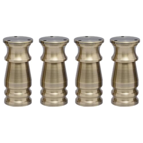 SZLXJMFL Tischsäule, 4 Stück Tischfüsse Verstellbar Tischbeine Grün Bronzefarben Möbelfüsse Aluminiumlegierung | Eloxierte Oberfläche Möbelfüße Optionale Höhe: 8-15cm Stützfüße Sockelfüße 12cm/4.7 von SZLXJMFL