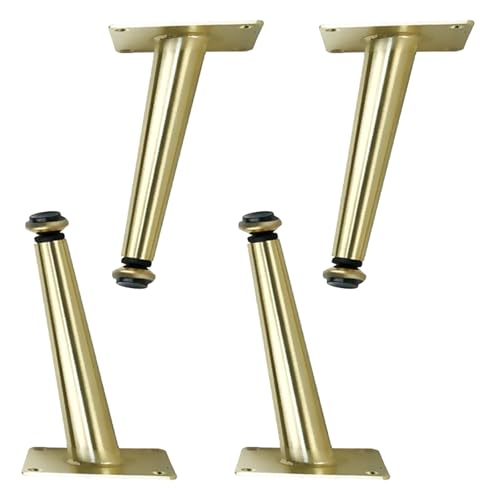 SZLXJMFL Verstellbare Möbelfüße, 4 Stück Mobelbeine Gold Möbelfüsse Konisch Sofasfüße Eisen | Eloxierte Oberfläche Stützfüße Optionale Höhe: 10.5-72.5cm Sideboard Sockelfuß 20.5cm/8.1" SZLXJMFL Verstellbare Möbelfüße, 4 Stück Mobelbeine Gold Möbelfüsse Konisch Sofasfüße Eisen | Eloxierte Oberfläche Stützfüße Optionale Höhe: 10.5-72.5cm Sideboard Sockelfuß 20.5cm/8.1" von SZLXJMFL