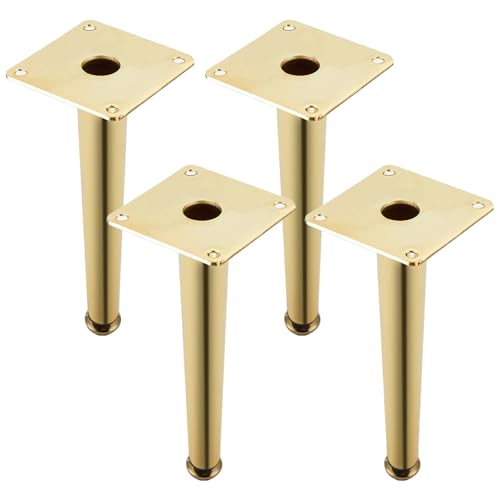 SZLXJMFL Verstellbare Möbelfüße, 4 Stück Mobelbeine Gold Möbelfüsse Konisch Sofasfüße Kaltgewalztem Stahl | Galvanik Schicht Stützfüße Optionale Höhe: 10.5-72.5cm Sideboard Sockelfuß 20.5cm/8.1" SZLXJMFL Verstellbare Möbelfüße, 4 Stück Mobelbeine Gold Möbelfüsse Konisch Sofasfüße Kaltgewalztem Stahl | Galvanik Schicht Stützfüße Optionale Höhe: 10.5-72.5cm Sideboard Sockelfuß 20.5cm/8.1" von SZLXJMFL