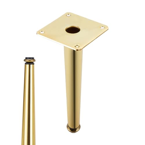 Schreibtischfüße, 4 Stück Tischfüsse Verstellbar Tischbeine Gold Möbelfüsse Kaltgewalztem Stahl | Galvanik Schicht Möbelfüße Optionale Höhe: 10.5-72.5cm Fernsehtischfüße Esstischbeine 35.5cm/14" Schreibtischfüße, 4 Stück Tischfüsse Verstellbar Tischbeine Gold Möbelfüsse Kaltgewalztem Stahl | Galvanik Schicht Möbelfüße Optionale Höhe: 10.5-72.5cm Fernsehtischfüße Esstischbeine 35.5cm/14" von SZLXJMFL