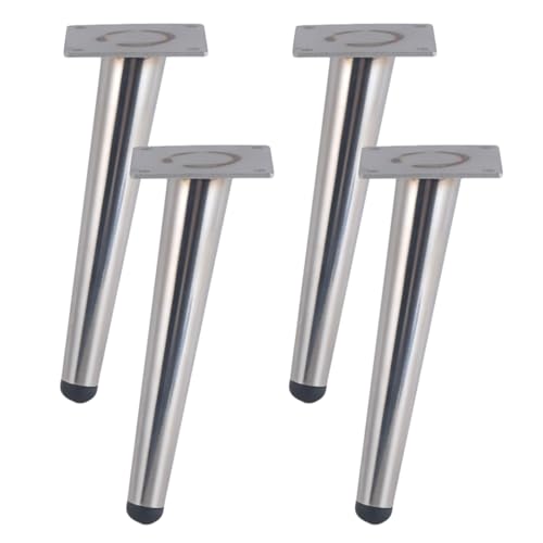 Silber Möbelfüße, Mobelbeine Metall 4 Stück Tischbeine Grundhöhe: 10-72cm Schräge Konisch Fernsehschrank Beine Sofasfüße Sockelfuß Schränke Möbelfüsse Galvanischer Mit Schrauben-15cm/5.9in-10cm/3.9in Silber Möbelfüße, Mobelbeine Metall 4 Stück Tischbeine Grundhöhe: 10-72cm Schräge Konisch Fernsehschrank Beine Sofasfüße Sockelfuß Schränke Möbelfüsse Galvanischer Mit Schrauben-15cm/5.9in-10cm/3.9in von SZLXJMFL