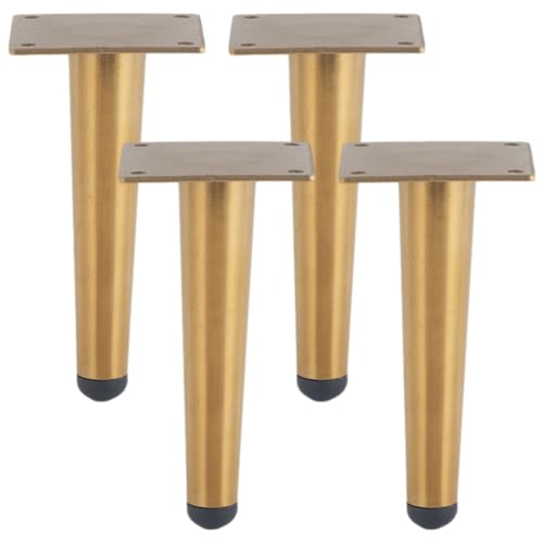 Sofas Füße Gold, 4 Stück Sofasfüsse Ersatz Sofasbeine Konisch Edelstahl | Lackiert Oberfläche Möbelfüße Höhe: 15-30cm Stützfüße Schlafcouchfüße Stützrahmen Arbeitsplatten Bar Hocker 20cm/7.9" Sofas Füße Gold, 4 Stück Sofasfüsse Ersatz Sofasbeine Konisch Edelstahl | Lackiert Oberfläche Möbelfüße Höhe: 15-30cm Stützfüße Schlafcouchfüße Stützrahmen Arbeitsplatten Bar Hocker 20cm/7.9" von SZLXJMFL