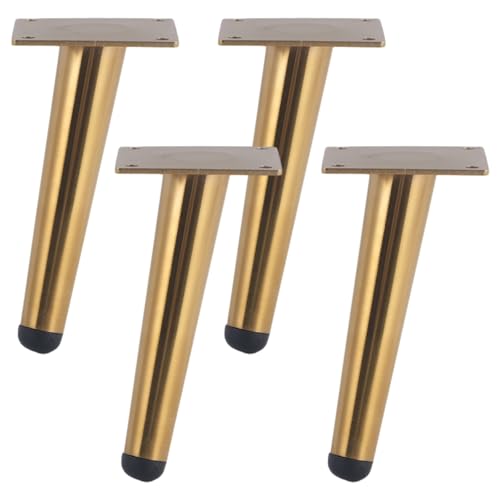 Sofas Füße Gold, 4 Stück Sofasfüsse Ersatz Sofasbeine Konisch Edelstahl | Lackiert Oberfläche Möbelfüße Höhe: 15-30cm Stützfüße Schlafcouchfüße Stützrahmen Arbeitsplatten Bar Hocker 20cm/7.9" Sofas Füße Gold, 4 Stück Sofasfüsse Ersatz Sofasbeine Konisch Edelstahl | Lackiert Oberfläche Möbelfüße Höhe: 15-30cm Stützfüße Schlafcouchfüße Stützrahmen Arbeitsplatten Bar Hocker 20cm/7.9" von SZLXJMFL
