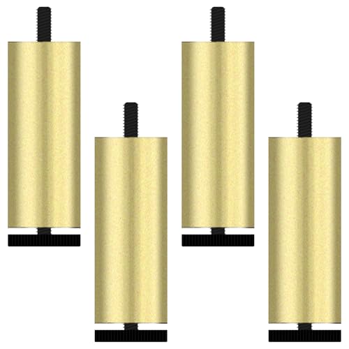 Sofasbeine, 4 Stück Sofasfüße Verstellbar Sofasfüsse Gold Aluminiumlegierung | Eloxierte Oberfläche Mobelbeine Optionale Höhe: 6-40cm Stoffsofafüße Couchesfüße Wohnzimmer Büros Lowboard 25cm/9.8" Sofasbeine, 4 Stück Sofasfüße Verstellbar Sofasfüsse Gold Aluminiumlegierung | Eloxierte Oberfläche Mobelbeine Optionale Höhe: 6-40cm Stoffsofafüße Couchesfüße Wohnzimmer Büros Lowboard 25cm/9.8" von SZLXJMFL