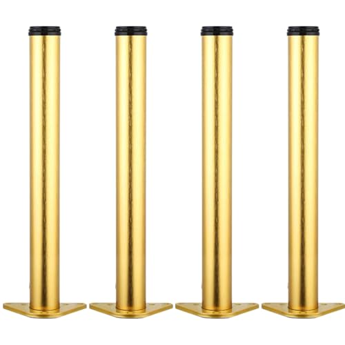 Tischbeine Gold, 4 Stück Tischfüße Verstellbar Tischbeine Metall Möbelfüße Aluminiumlegierung | Backlackprozess Oberfläche Möbelfüsse Optionale Höhe: 20-110cm Sockelfüße Stützfüße 100cm/39.4" Tischbeine Gold, 4 Stück Tischfüße Verstellbar Tischbeine Metall Möbelfüße Aluminiumlegierung | Backlackprozess Oberfläche Möbelfüsse Optionale Höhe: 20-110cm Sockelfüße Stützfüße 100cm/39.4" von SZLXJMFL