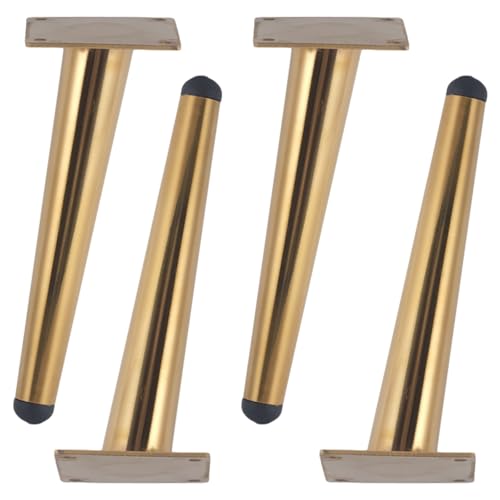 Tischbeine Konisch, 4 Stück Tischfüsse Gold Tischfüße Ersatz Möbelfüsse Edelstahl | Lackiert Oberfläche Möbelfüße Höhe: 15-30cm Couchtischbeine Arbeitsplatten Frühstück Bar DIY Ersatz 25cm/9.8" Tischbeine Konisch, 4 Stück Tischfüsse Gold Tischfüße Ersatz Möbelfüsse Edelstahl | Lackiert Oberfläche Möbelfüße Höhe: 15-30cm Couchtischbeine Arbeitsplatten Frühstück Bar DIY Ersatz 25cm/9.8" von SZLXJMFL