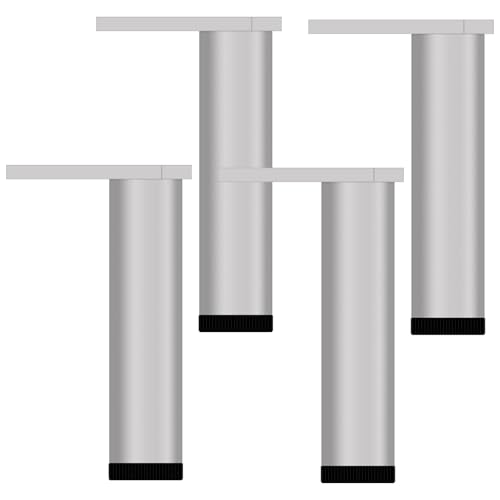 Tischbeine Outdoor, 4 Stück Tischfüße Verstellbar Tischbeine Silber Möbelfüsse Aluminiumlegierung | Eloxierte Oberfläche Möbelfüße Höhe: 6-40cm Sockelfüße Stützfüße TV Cabinet Kommode 15cm/6" Tischbeine Outdoor, 4 Stück Tischfüße Verstellbar Tischbeine Silber Möbelfüsse Aluminiumlegierung | Eloxierte Oberfläche Möbelfüße Höhe: 6-40cm Sockelfüße Stützfüße TV Cabinet Kommode 15cm/6" von SZLXJMFL