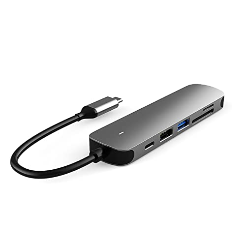 USB C HUB, 6 in 1 Dockingstation mit USB-C von SZPACMATE