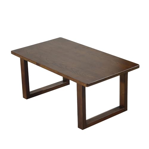 Couchtisch, Bodentisch aus Massivholz, niedriger Esstisch, Beistelltisch, Heim-TV-Tablett, Serviertisch, Aufbewahrung, Tablet-Halter für Wohnung, Wohnzimmer, Laptop, Schreibtee (90 x 45 x 35 cm) von SZPLLZY