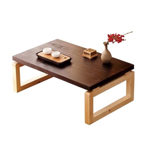 Esstisch aus Holz, klappbar, niedriger Couchtisch, Bodentisch zum Sitzen auf dem Boden, klappbarer Kotatsu-Tisch, Meditationstisch, Beistelltisch, Betttisch, Laptoptisch für Wohnzimmer, Schlafzimmer Esstisch aus Holz, klappbar, niedriger Couchtisch, Bodentisch zum Sitzen auf dem Boden, klappbarer Kotatsu-Tisch, Meditationstisch, Beistelltisch, Betttisch, Laptoptisch für Wohnzimmer, Schlafzimmer von SZPLLZY
