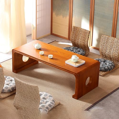 Japanischer Bodentisch, Teetisch, moderner Tatami-Couchtisch, japanischer, klappbarer, niedriger Couchtisch, multifunktionaler, rechteckiger Teetisch aus Holz für das Wohnen zu Hause, Tatami-Tee. Ei Japanischer Bodentisch, Teetisch, moderner Tatami-Couchtisch, japanischer, klappbarer, niedriger Couchtisch, multifunktionaler, rechteckiger Teetisch aus Holz für das Wohnen zu Hause, Tatami-Tee. Ei von SZPLLZY