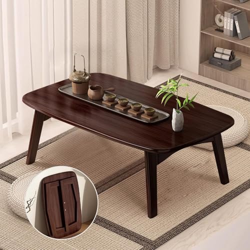 Japanischer Bodentisch, klappbarer Couchtisch aus Bambusholz, tragbarer klappbarer Couchtisch, Kotatsu-Tisch, Tatami-Tisch, niedriger Tisch zum Sitzen auf dem Boden, japanische Möbel (31,5" L x 15,7 Japanischer Bodentisch, klappbarer Couchtisch aus Bambusholz, tragbarer klappbarer Couchtisch, Kotatsu-Tisch, Tatami-Tisch, niedriger Tisch zum Sitzen auf dem Boden, japanische Möbel (31,5" L x 15,7 von SZPLLZY
