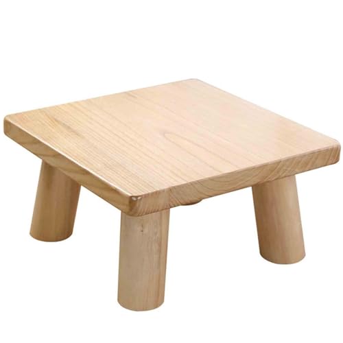 Multifunktionaler Tatami-Couchtisch aus Massivholz, kleiner niedriger Tisch, japanischer einfacher kleiner Couchtisch, kleiner niedriger Tisch für den Balkon, kleiner niedriger Tisch für das Fenster von SZPLLZY