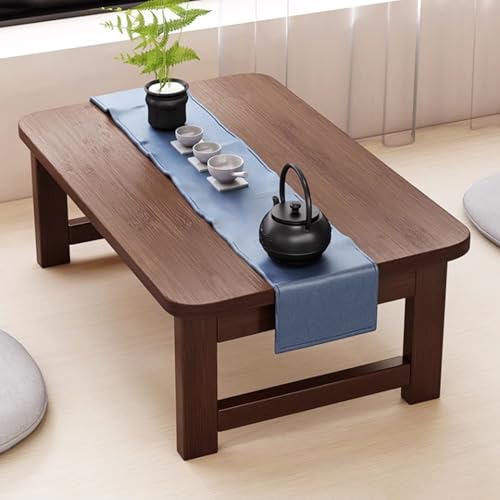 Niedriger Bodentisch, klappbarer Tee-/Couchtisch, niedriger Esstisch zum Sitzen, kleiner Kotatsu-Schreibtisch, Betttisch für Tatami, Sitzen auf dem Boden, Schlafzimmer, Erkerfenster, Teestube (Kaffe Niedriger Bodentisch, klappbarer Tee-/Couchtisch, niedriger Esstisch zum Sitzen, kleiner Kotatsu-Schreibtisch, Betttisch für Tatami, Sitzen auf dem Boden, Schlafzimmer, Erkerfenster, Teestube (Kaffe von SZPLLZY