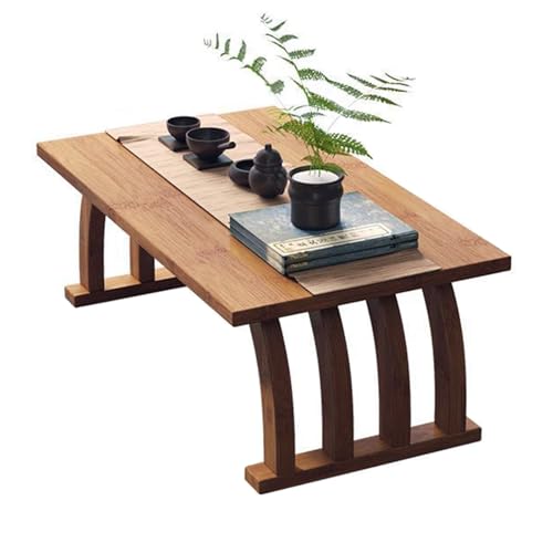 SZPLLZY Japanischer Bodentisch aus Bambus, Kleiner Couchtisch und Teetisch, Altartisch zur Meditation, niedriger Tisch zum Sitzen auf dem Boden, Tatami-Tisch für Schlafzimmer, Wohnzimmer (100 cm, B SZPLLZY Japanischer Bodentisch aus Bambus, Kleiner Couchtisch und Teetisch, Altartisch zur Meditation, niedriger Tisch zum Sitzen auf dem Boden, Tatami-Tisch für Schlafzimmer, Wohnzimmer (100 cm, B von SZPLLZY