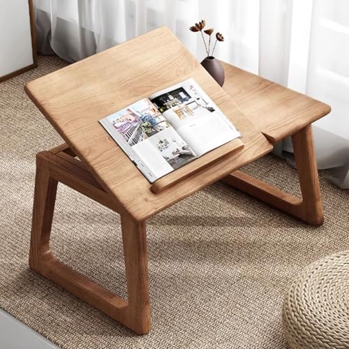 SZPLLZY Klappbarer japanischer Tatami-Kaffeetisch für Wohnzimmer, Schlafzimmer, japanischer Boden, Massivholz (Holzfarbe, 60 x 31 x 35 cm) von SZPLLZY