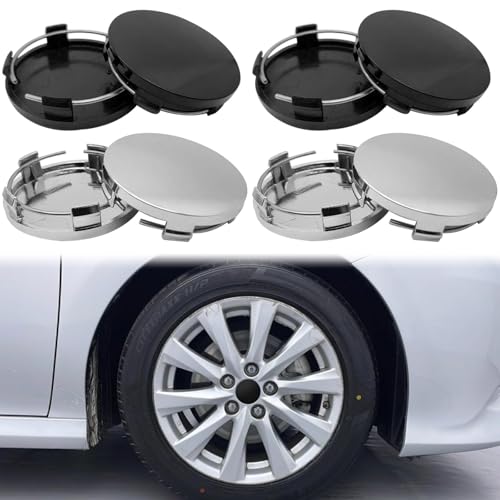 SZPXXX 4 Stück Radnabenkappen für VW Golf R 2013 65MM, Radnabenkappen aus hochwertigem ABS,Radnabenabdeckung,nabendeckel,radnabenabdeckung,Black von SZPXXX