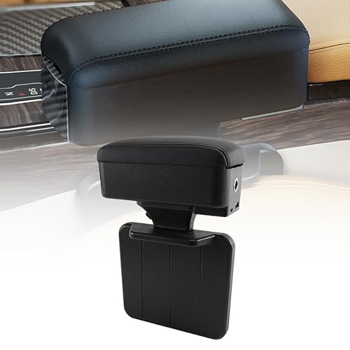 SZPXXX Auto-Armlehnen-Kastenschutz für BMW 2er Active Tourer 2 (ll) U06 | 2021-2025, Hebbar Einstellbare Höhe Armlehne Extender,Auto Armlehne Aufbewahrungsbox mit Getränkehalter von SZPXXX
