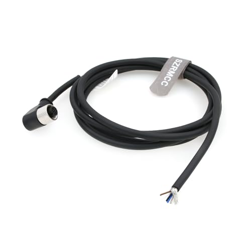 SZRMCC M12 A Code 5-polige Rechtwinkliger Buchse auf Öffnen Sensorkabel IO-Link Geschirmtes Elektrisches Kabel für EtherCAT Profinet Master-Modul, Industrielle Automatisierung (5m) von SZRMCC
