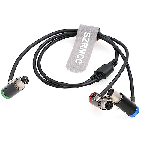 SZRMCC TA5F Mini XLR 5 Pin auf Dual TA3F Mini XLR 3 Pin Low-Profile Audio Y Kabel für Lectrosonics SRc5P / SRb5P Receiver auf Sound Devices 633 664 688 788T Recorder von SZRMCC