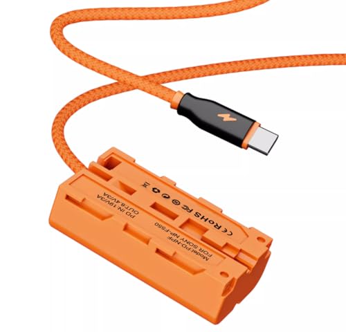 SZRMCC Typ-C USB C PD auf NP-F550 Dummy Batterieadapterkabel für S-Ony NP-F570 F970 F750 F770 F550 Atomos Shogun Ninja Inferno Monitor von SZRMCC