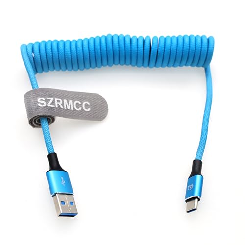 SZRMCC USB A auf Typ C PD45W Schnellladekabel Spiralkabel für MacBook Pro Surface Laptop 3 iPhone 16/15 Pro Max Samsung Galaxy S20 Tab S8 S9 S-Ony FX30 Go-Pro Hero 5/11/12 D-JI RS3 Pocket 3 SZRMCC USB A auf Typ C PD45W Schnellladekabel Spiralkabel für MacBook Pro Surface Laptop 3 iPhone 16/15 Pro Max Samsung Galaxy S20 Tab S8 S9 S-Ony FX30 Go-Pro Hero 5/11/12 D-JI RS3 Pocket 3 von SZRMCC