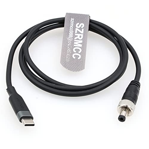 SZRMCC USB C Typ C auf Verriegelung DC 5.5 2.1 PD Trigger 12V Stromkabel für Atomos Monitor Video Geräte Pix-E7 Pix-E5 Display Hollyland Mars 400s (1m) von SZRMCC