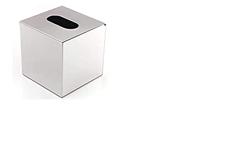 Taschentuchbox, Würfelform, Edelstahl-Finish für Badezimmer von SZRWD