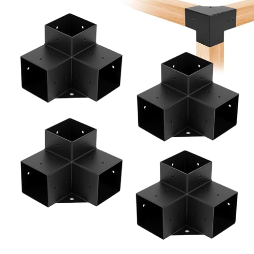 Pergola-Set, Eckwinkel für 4 x 4 (8,9 x 8,9 cm) Holzpfosten von SZSFSYYX