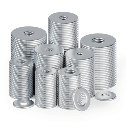 80 Stück Große Unterlegscheiben M5 Unterlegscheiben Edelstahl Beilagscheiben, Karosseriescheiben, Runde Unterlegscheibe M5 x 25mm, rostfreie Metallscheiben für Schrauben Gewindestange Muttern von SZSLMY