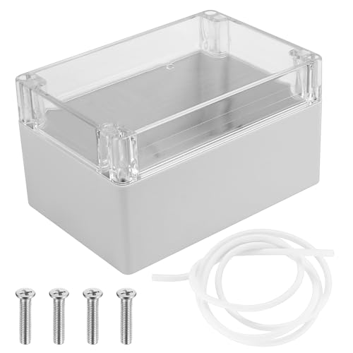 ABS Plastik Elektronische Gehäuse Box, Wasserdichte IP65 Leergehäuse Kunststoff Gehäuse mit Klar Deckel, Industriegehäuse, Abzweigdose Anschlussdose Verteilerdose, 160 x 110 x 90 mm (160 * 110 * 90) ABS Plastik Elektronische Gehäuse Box, Wasserdichte IP65 Leergehäuse Kunststoff Gehäuse mit Klar Deckel, Industriegehäuse, Abzweigdose Anschlussdose Verteilerdose, 160 x 110 x 90 mm (160 * 110 * 90) von SZSLMY
