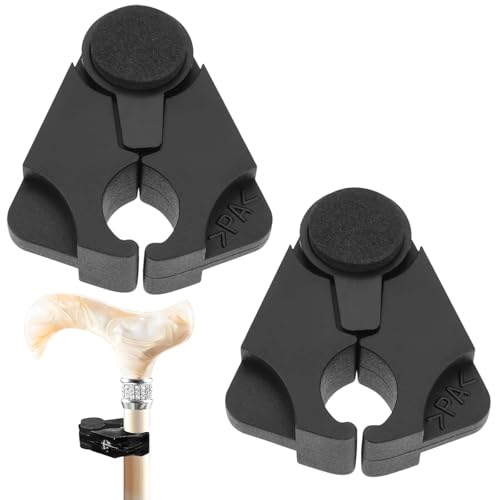 SZSMW 2 Stockhalter - Stockhalter FüR GehstöCke - Stockhalter Gehstockhalter - Geeignet FüR Die Meisten Standard -StöCke und KrüCken, RollstüHle, Wanderer, Wanderer, FahrräDer SZSMW 2 Stockhalter - Stockhalter FüR GehstöCke - Stockhalter Gehstockhalter - Geeignet FüR Die Meisten Standard -StöCke und KrüCken, RollstüHle, Wanderer, Wanderer, FahrräDer von SZSMW