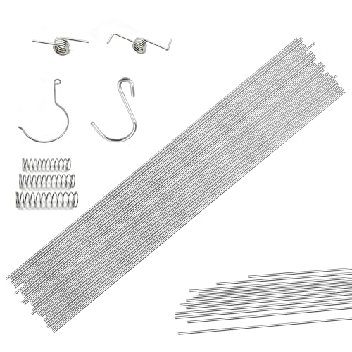 SZSMW 30 Federstahldraht - Edelstahl Draht - Edelstahl-Federdraht - In Verschiedenen Bereichen Wie Textilien, Diy -AktivitäTen, Chemischen Rohren, Fertigungsfedern Angewendet(400 * 2 Mm) von SZSMW