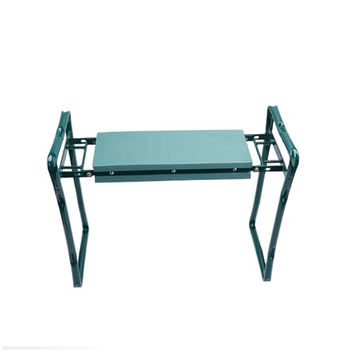 SZSZLDZSW Knie Komfort Garten Garten kniebank Zwei n Eins Kniematte,Bank,Kniematte,Pflanzenhocker,mit Schaumstoffmatte,Werkzeugset, faltbar,gepolstert,gelenkschonend Grün 60cmX27cmX50cm von SZSZLDZSW