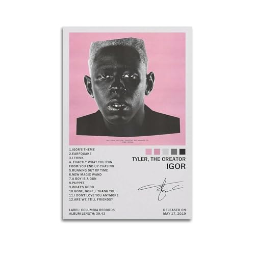 SZTIANCAI Tyler The Creator Poster IGOR Album Poster Schlafzimmer Wohnzimmer Wanddekoration Poster Ästhetik Art Deco 40 x 60 cm ungerahmt SZTIANCAI Tyler The Creator Poster IGOR Album Poster Schlafzimmer Wohnzimmer Wanddekoration Poster Ästhetik Art Deco 40 x 60 cm ungerahmt von SZTIANCAI