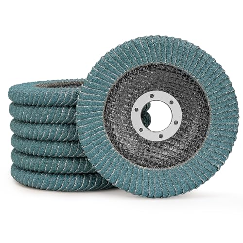 Premium Zirkonia-Fächerscheiben, gebogen, 4 1/2 Zoll, Schleifscheibe for Winkelschleifer, 60er-Körnung, Zirkonoxid, Schleifscheibe mit abgerundeten Ecken und Kanten for Holz und Metall – 5er-Pack Premium Zirkonia-Fächerscheiben, gebogen, 4 1/2 Zoll, Schleifscheibe for Winkelschleifer, 60er-Körnung, Zirkonoxid, Schleifscheibe mit abgerundeten Ecken und Kanten for Holz und Metall – 5er-Pack von SZTVECFW