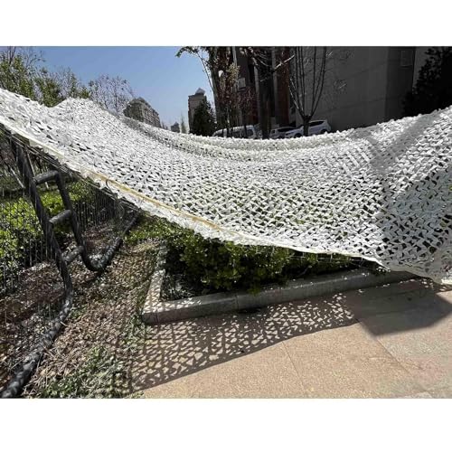 SZTVECFW Tarnnetz Beige 3x4m3x5m6x8m, Tarnnetz aus Oxford-Gewebe mit Ösen, Tarnnetz for die Militärjagd, Tarnnetz for Terrassen,Beige(3x3m) von SZTVECFW