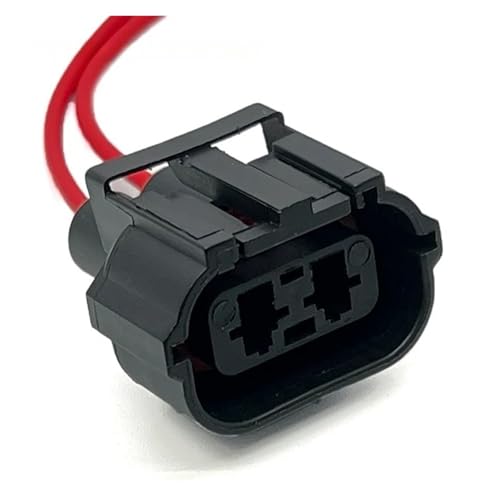 SZUYRWLP Verbindungskabel 1 Pc 2 Pin Auto Elektronische Fan Stecker Kabelbaum Spannung Regler Auto Wasserdichten Stecker compatible with the 344081-1(5 Pcs) von SZUYRWLP