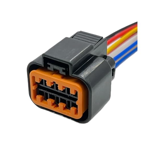 SZUYRWLP Verbindungskabel 8Pin PB625-08027 PB621-08020 Auto Lampe Scheinwerfer Fahrzeug Stecker Kabelbaum Auto Elektronische Wasserdichten Stecker(10 Pcs,8Pin Female) von SZUYRWLP