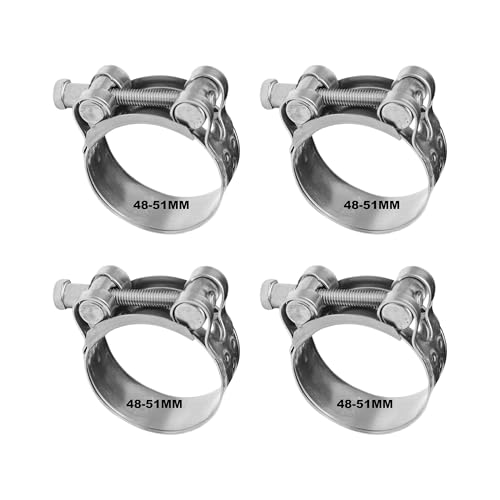 T-Gelenkbolzenschelle 4 Stück 48–51mm Stahlchellen Edelstahl, Langlebige Rohrschellen, Auspuffschelle & Schlauchschelle – Sichere Verbindung für verschiedene Anwendungen T-Gelenkbolzenschelle 4 Stück 48–51mm Stahlchellen Edelstahl, Langlebige Rohrschellen, Auspuffschelle & Schlauchschelle – Sichere Verbindung für verschiedene Anwendungen von SZWLJ