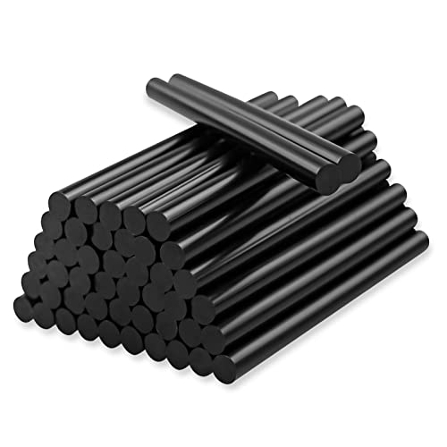 50 Stück Heißklebesticks 7x100mm Heißklebestifte DIY Heißkleber Ersatzsticks Schwarz Klebesticks für handelsübliche Heißklebepistole von SZXMDKH